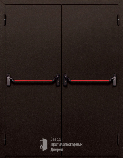 Фото двери «Двупольная глухая с антипаникой №110» в Звенигороду