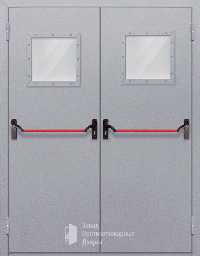 Фото двери «Двупольная со стеклопакетом (антипаника)» в Звенигороду