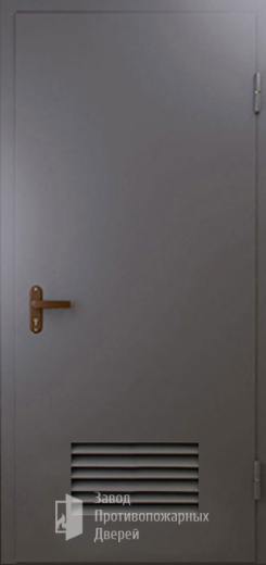 Фото двери «Техническая дверь №3 однопольная с вентиляционной решеткой» в Звенигороду
