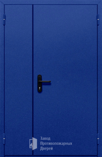 Фото двери «Полуторная глухая (синяя)» в Звенигороду
