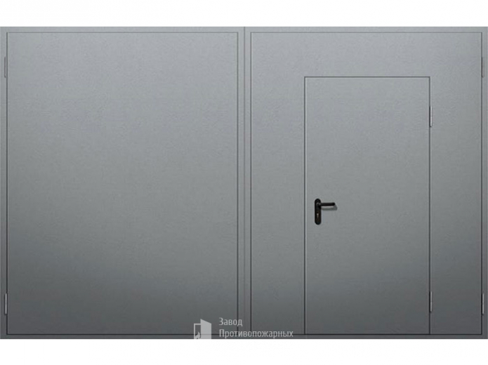 Фото «Распашные ворота с калиткой №3» в Звенигороду