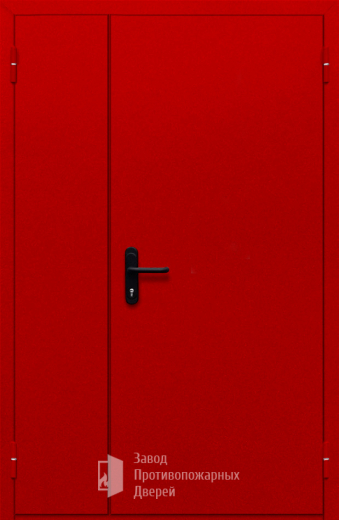 Фото двери «Полуторная глухая (красная)» в Звенигороду