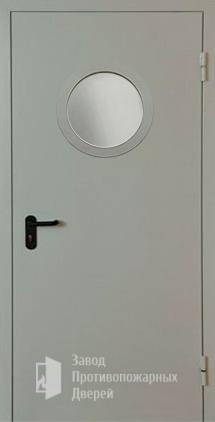 Фото двери «Однопольная с круглым стеклом EI-30» в Звенигороду