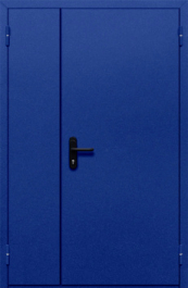 Фото двери «Полуторная глухая (синяя)» в Звенигороду