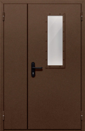 Фото двери «Полуторная со стеклом №28» в Звенигороду