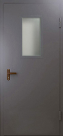 Фото двери «Техническая дверь №4 однопольная со стеклопакетом» в Звенигороду