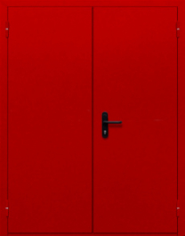 Фото двери «Двупольная глухая (красная)» в Звенигороду